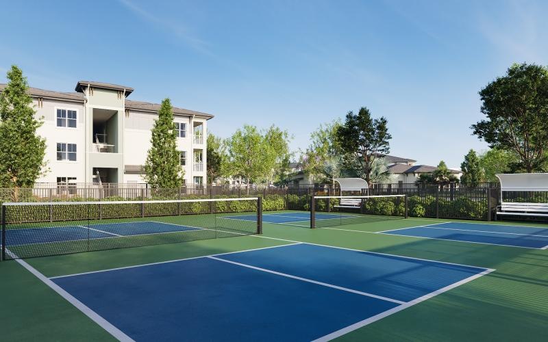 pickleball courts at the Preserve at West Carroll in Kissimmee, Flordia